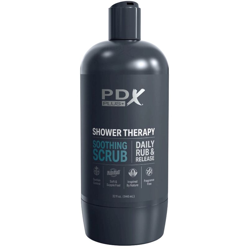 PDX PLUS - MASTURBATEUR APAISANT SHAMPOOING SCRUB STROKER AVEC CONCEPTION DE BOUTEILLE DISCRÈTE