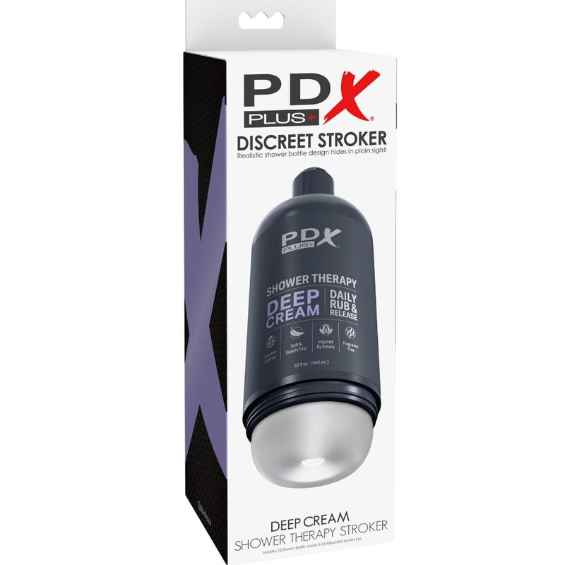 PDX PLUS - MASTURBATEUR STROKER DESIGN DISCRET EN BOUTEILLE DE SHAMPOOING AVEC CRÈME PROFONDE