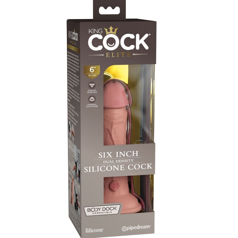KING COCK - GODE RÉALISTE EN SILICONE ELITE 15,2 CM