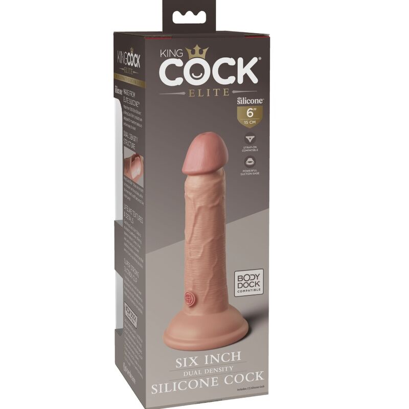 KING COCK - GODE RÉALISTE EN SILICONE ELITE 15,2 CM