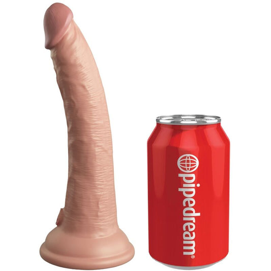 KING COCK - GODE RÉALISTE ELITE VIBRATEUR ET TÉLÉCOMMANDE EN SILICONE 17,8 CM