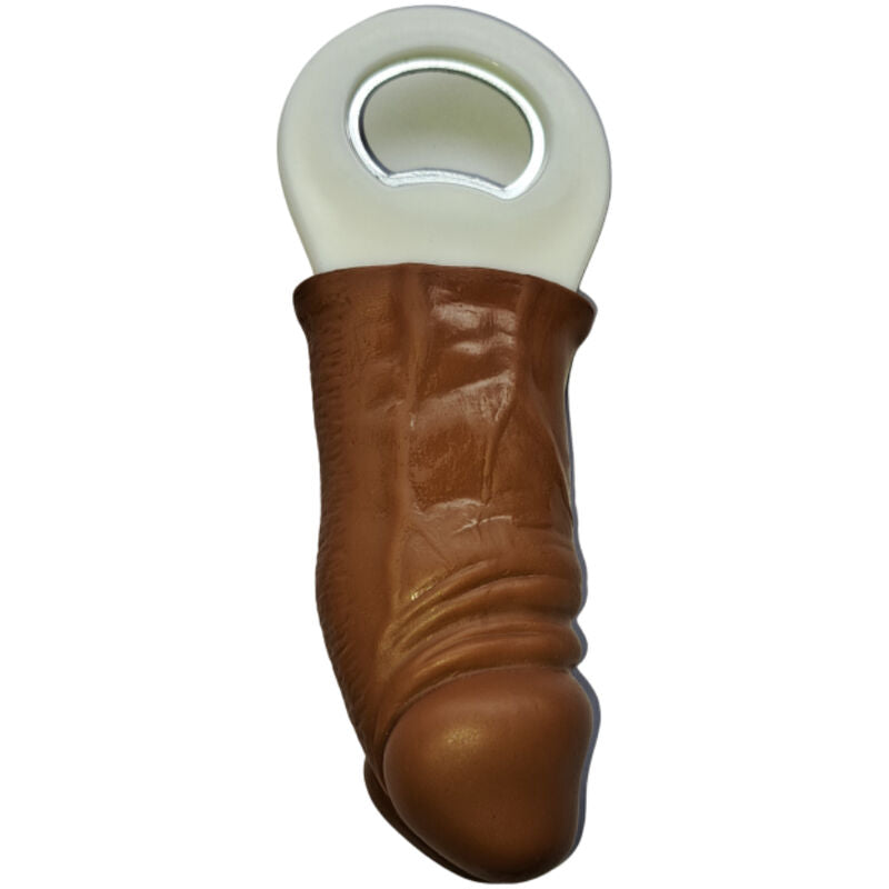 DIABLO PICANTE - BROWN RUBBER PENIS-SHAPED OPENABLE