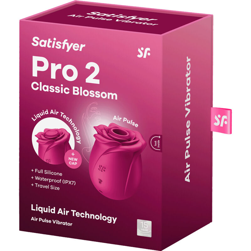 SATISFYER - AIR PULSE VIBRATOR PRO 2 CLASSIC BLOSSOM