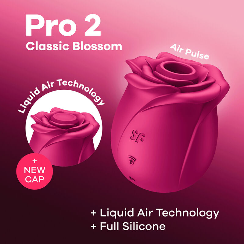 SATISFYER - AIR PULSE VIBRATOR PRO 2 CLASSIC BLOSSOM