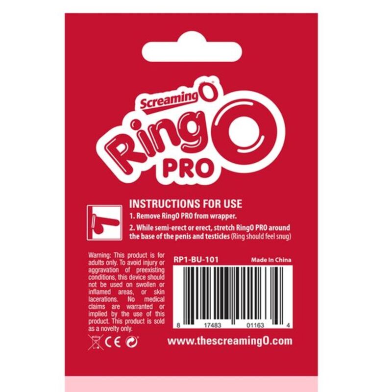 SCREAMING O - RING RINGO PRO XL RED