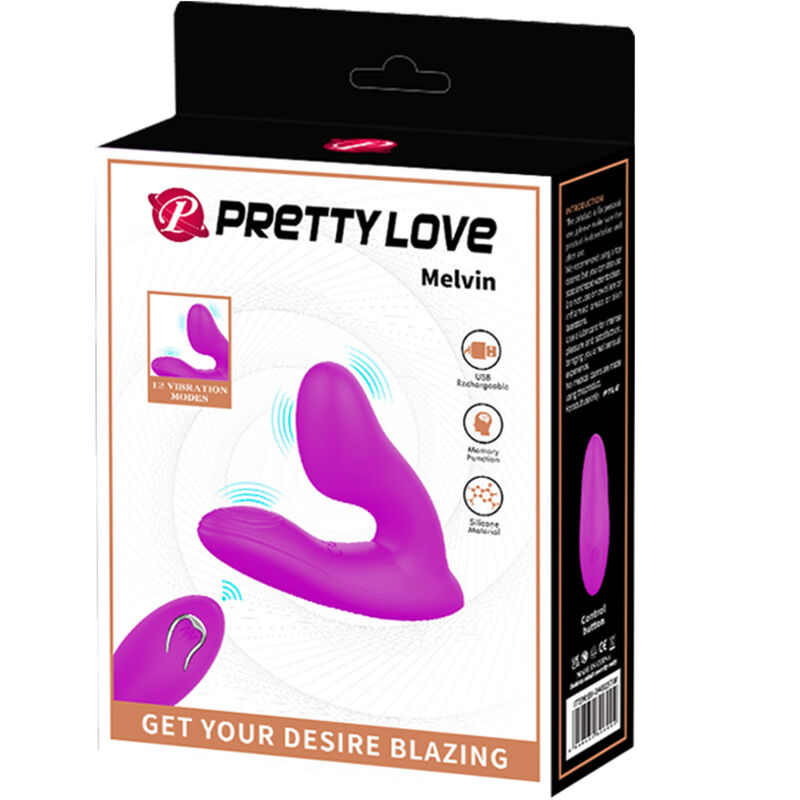 PRETTY LOVE - MELVIN CLITORAL MASSAGER WITH REMOTE CONTROL