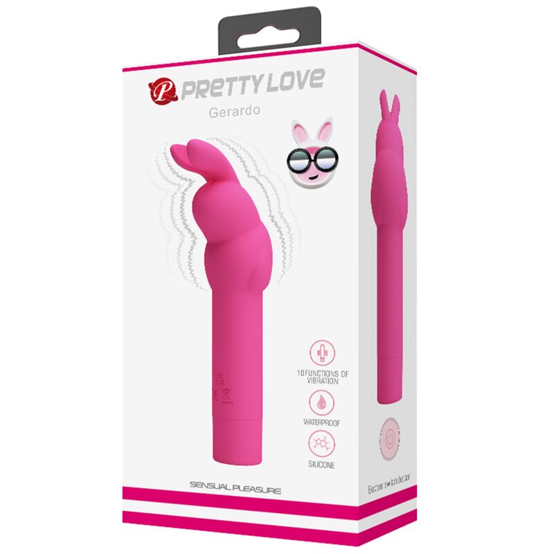 PRETTY LOVE - VIBRATORE IN SILICONE CONIGLIO GERARDO FUSCHIA