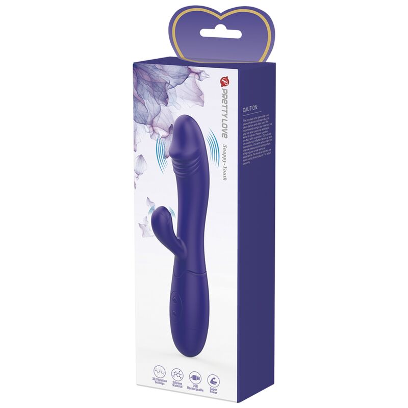 PRETTY LOVE - VIBRATEUR SNAPPY YOUTH ET STIMULATEUR DE POINT G VIOLET