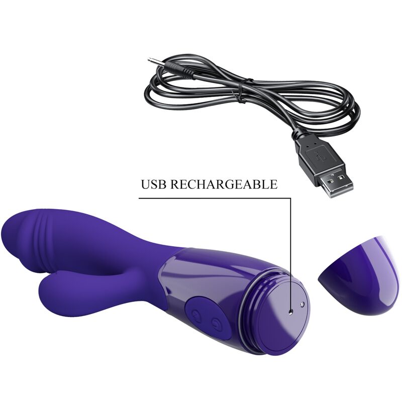 PRETTY LOVE - VIBRATEUR SNAPPY YOUTH ET STIMULATEUR DE POINT G VIOLET