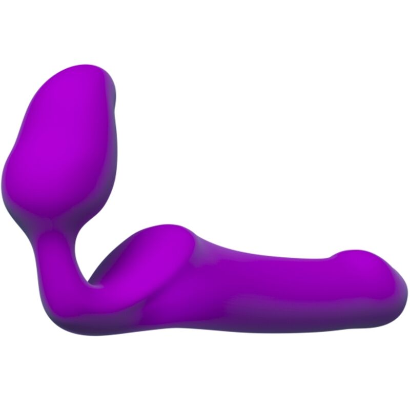 ADRIEN LASTIC - QUEENS STRAP-ON FLEXIBLE PURPLE SIZE M