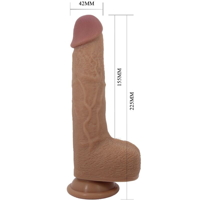 PRETTY LOVE - VIBRATORE DILDO REALISTICO TOMMY 22.5 CM