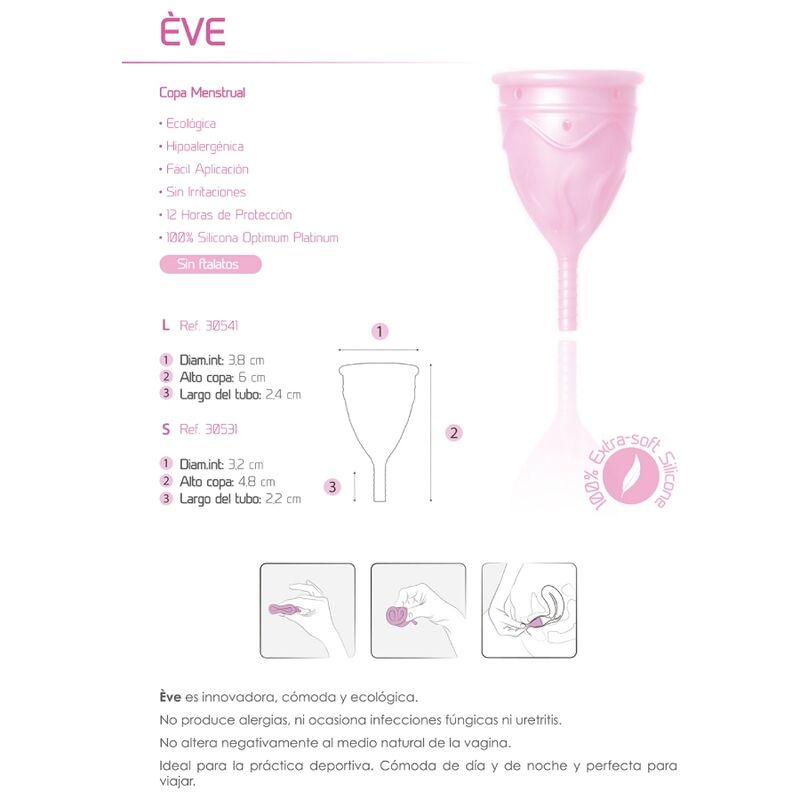 FEMINTIMATE - EVE COPPE MESTRUALI IN SILICONE - TAGLIA L