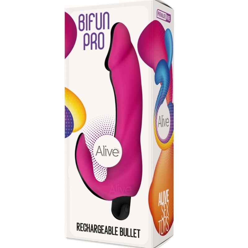 ALIVE - DILDO VIBRATORE BIFUN PRO ROSA 14,9 CM