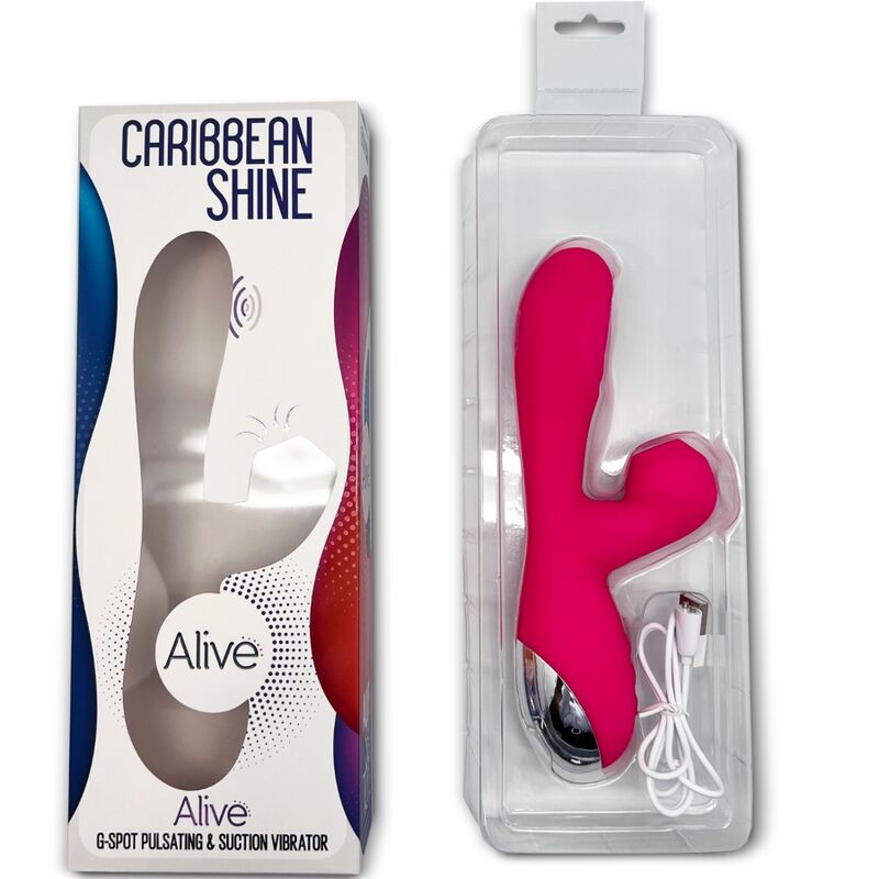 ALIVE - VIBRATORE SHINE CARIBBEAN E SUCKER FUCSIA