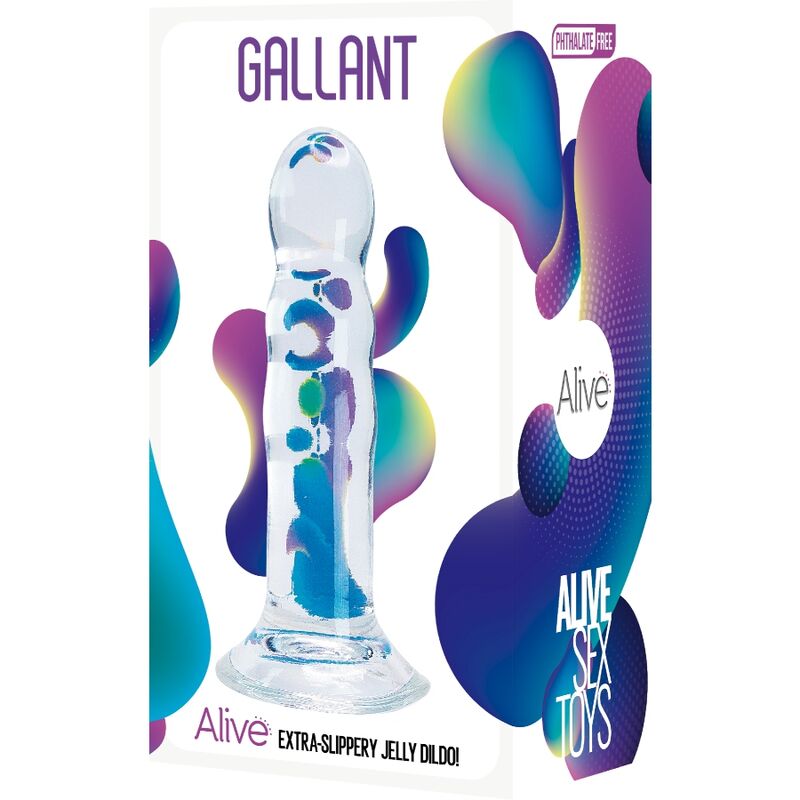 ALIVE - REALISTIC PENIS GALLANT TRANSPARENT 14 CM