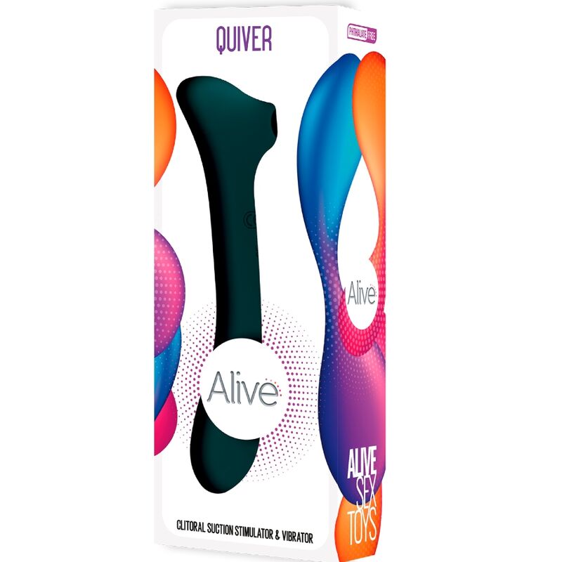 ALIVE - VENTOSA QUIVER E VIBRATORE VERDE