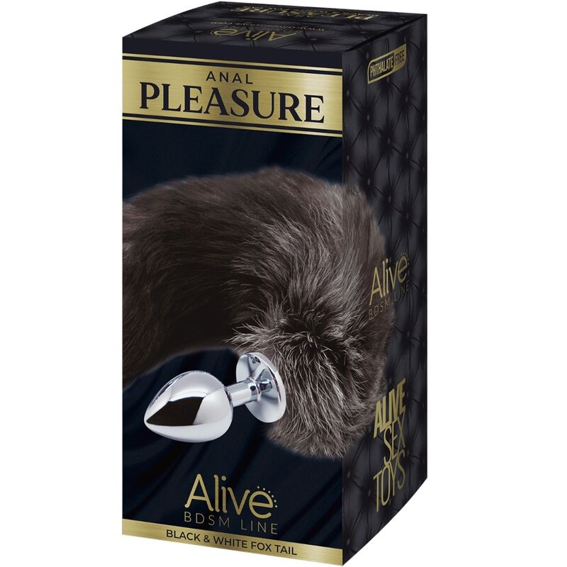 ALIVE - FOX TAIL METAL ANAL PLEASURE PLUG SIZE M