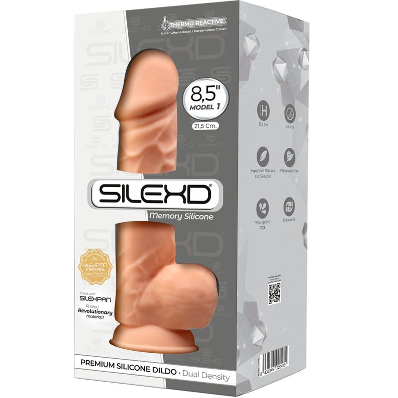 SILEXD - MODÈLE 1 PÉNIS RÉALISTE PREMIUM SILEXPAN SILICONE 21,5 CM