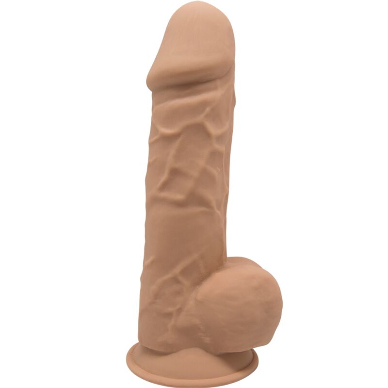 SILEXD - MODÈLE 1 PÉNIS RÉALISTE PREMIUM SILEXPAN SILICONE CARAMEL 21,5 CM