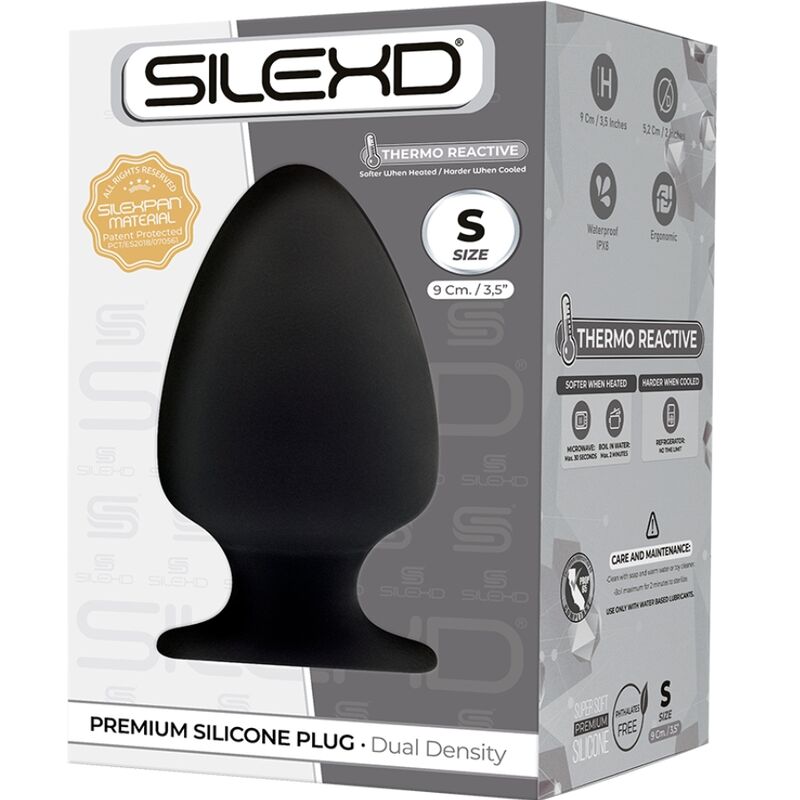 SILEXD - MODÈLE 1 PLUG ANAL PREMIUM SILEXPAN PREMIUM SILICONE THERMOREACTIF TAILLE S