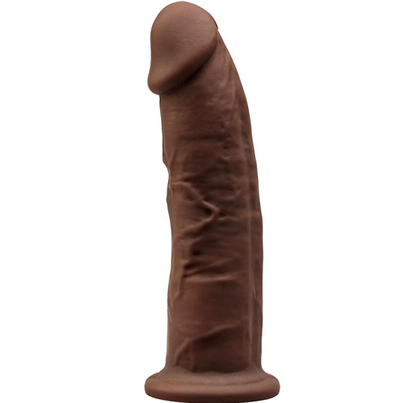 SILEXD - MODEL 2 REALISTIC PENIS PREMIUM SILEXPAN SILICONE BROWN 15 CM