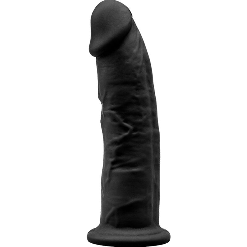 SILEXD - MODEL 2 REALISTIC PENIS PREMIUM SILEXPAN BLACK SILICONE 15 CM