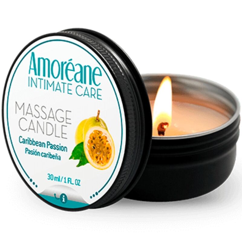 AMOREANE - BOUGIE DE MASSAGE PASSION CARAÏBES 30 ML