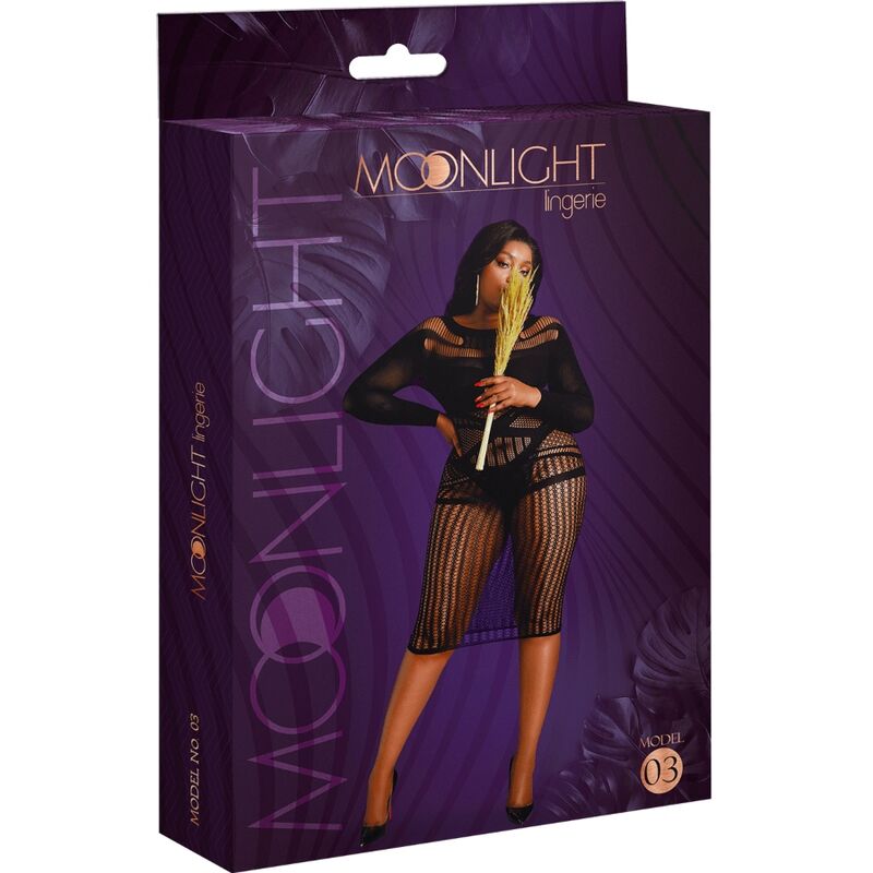 MOONLIGHT - ROBE NOIRE MODÈLE 3 GRANDE TAILLE