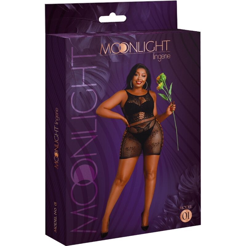 MOONLIGHT - ROBE NOIRE MODÈLE 1 GRANDE TAILLE