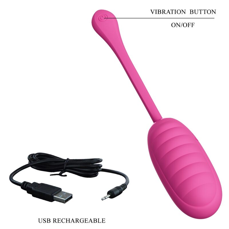 PRETTY LOVE - RECHARGEABLE VIBRATING EGG CATALINA PINK