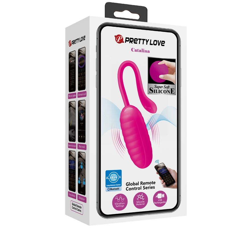 PRETTY LOVE - RECHARGEABLE VIBRATING EGG CATALINA PINK