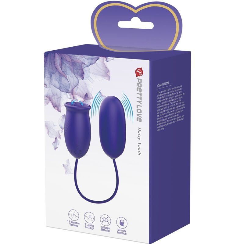 PRETTY LOVE - DAISY YOUTH RECHARGEABLE VIBRATOR STIMULATOR PURPLE