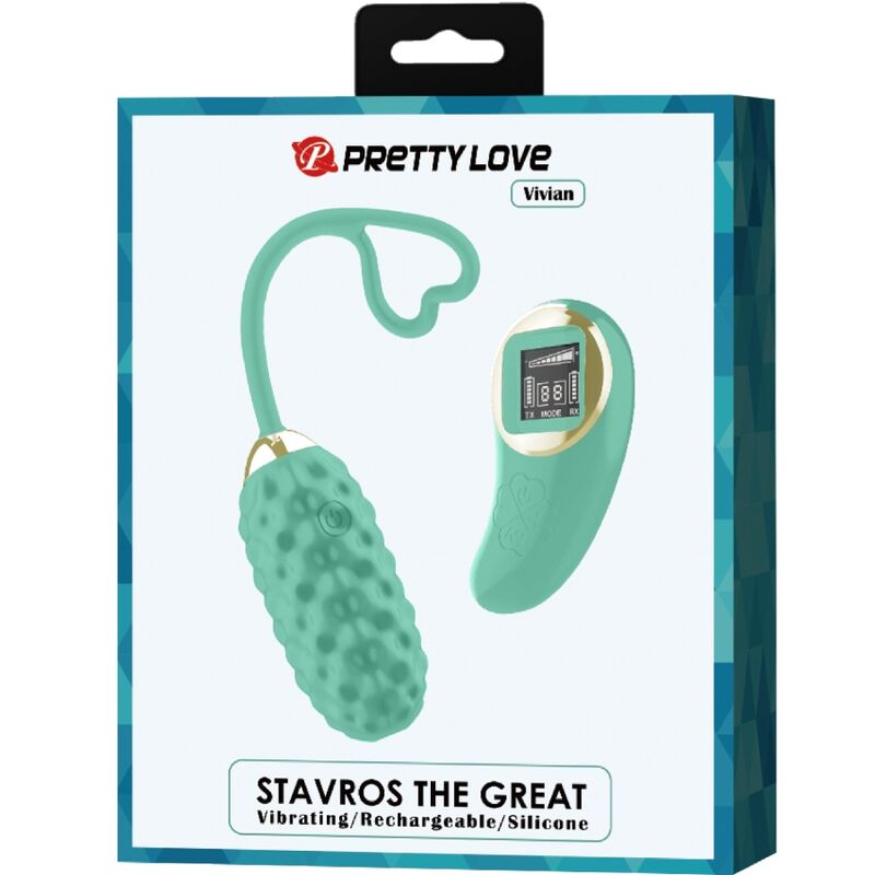 PRETTY LOVE - UOVO VIBRANTE CON TELECOMANDO VERDE VIVIAN