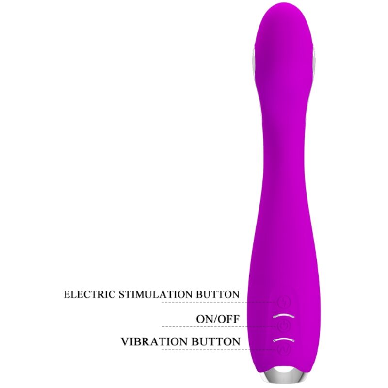 PRETTY LOVE - VIBRATEUR À ÉLECTROCHOC RECHARGEABLE HECTOR IMPERMÉABLE VIOLET