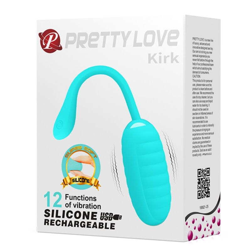 PRETTY LOVE - KIRK LIGHT GREEN UOVO VIBRANTE RICARICABILE