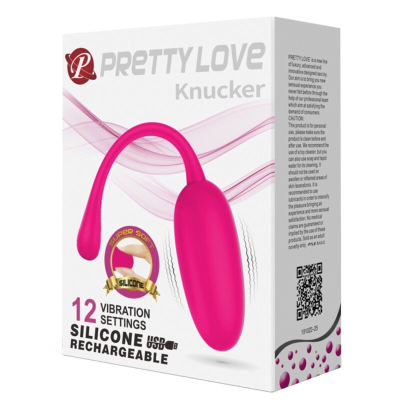 PRETTY LOVE - ŒUF VIBRANT RECHARGEABLE ROSE KNUCKER