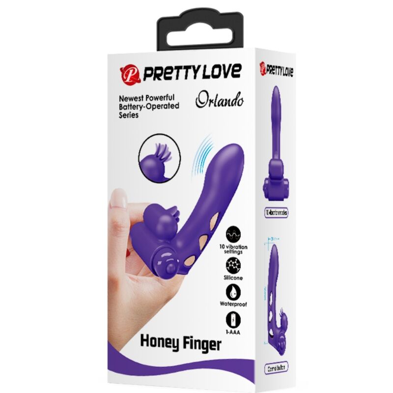 PRETTY LOVE - COUVERCLE DE DOIGT VIBRATEUR ORLANDO VIOLET