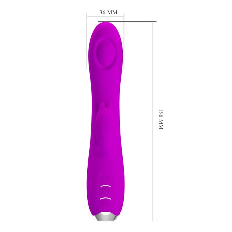 PRETTY LOVE - VIBRATEUR À VENTOUSE RECHARGEABLE QUEEN VIOLET