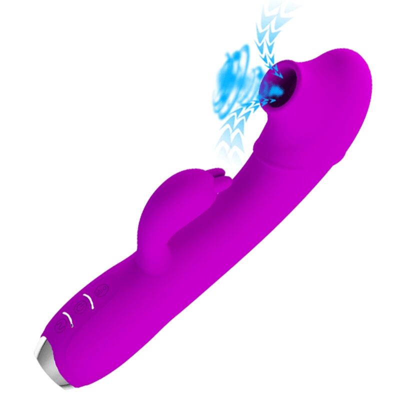 PRETTY LOVE - VIBRATEUR À VENTOUSE RECHARGEABLE QUEEN VIOLET