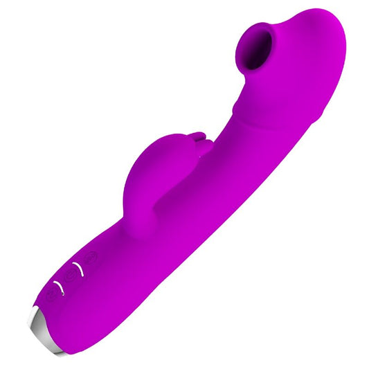 PRETTY LOVE - VIBRATEUR À VENTOUSE RECHARGEABLE QUEEN VIOLET