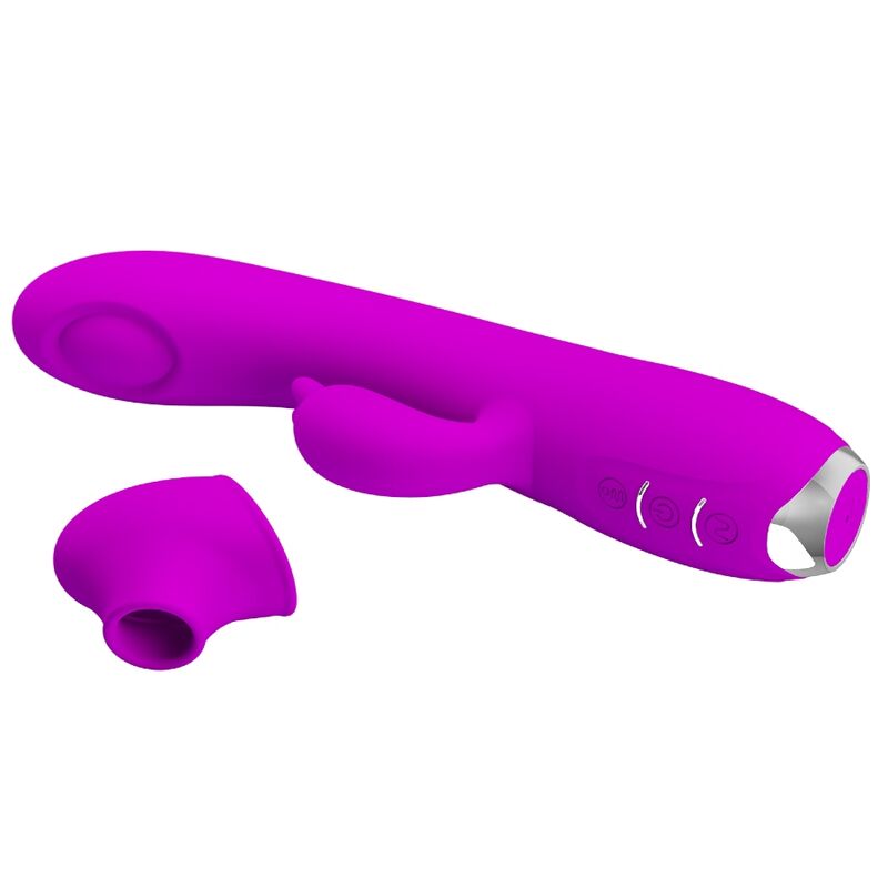 PRETTY LOVE - VIBRATEUR À VENTOUSE RECHARGEABLE QUEEN VIOLET