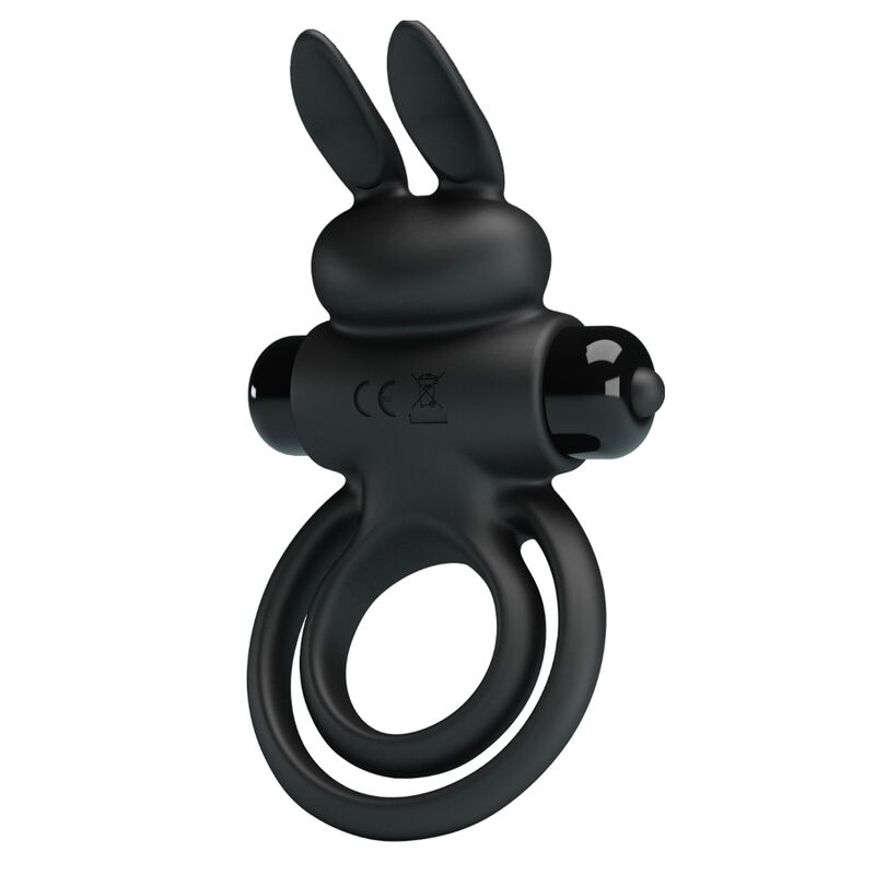 PRETTY LOVE - BLACK RABBIT VIBRATOR III PENIS RING