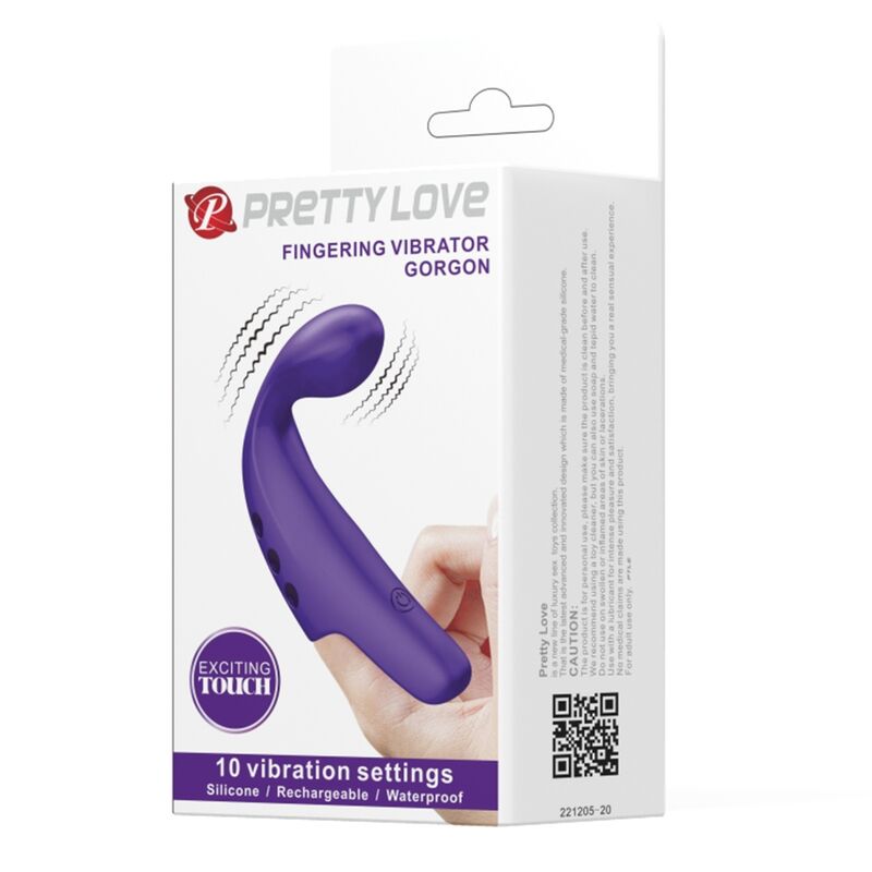 PRETTY LOVE - VIBRATEUR À DOIGT RECHARGEABLE GORGON VIOLET