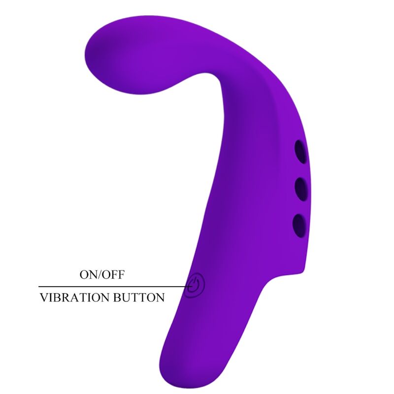 PRETTY LOVE - VIBRATEUR À DOIGT RECHARGEABLE GORGON VIOLET