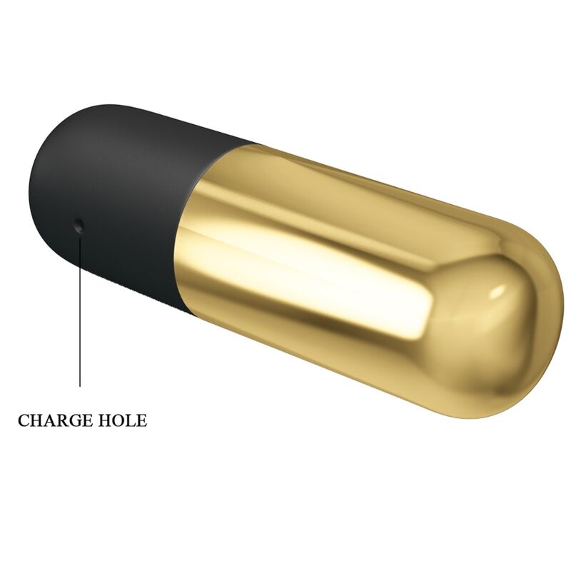 PRETTY LOVE - VIBRATEUR BULLET RECHARGEABLE DORÉ