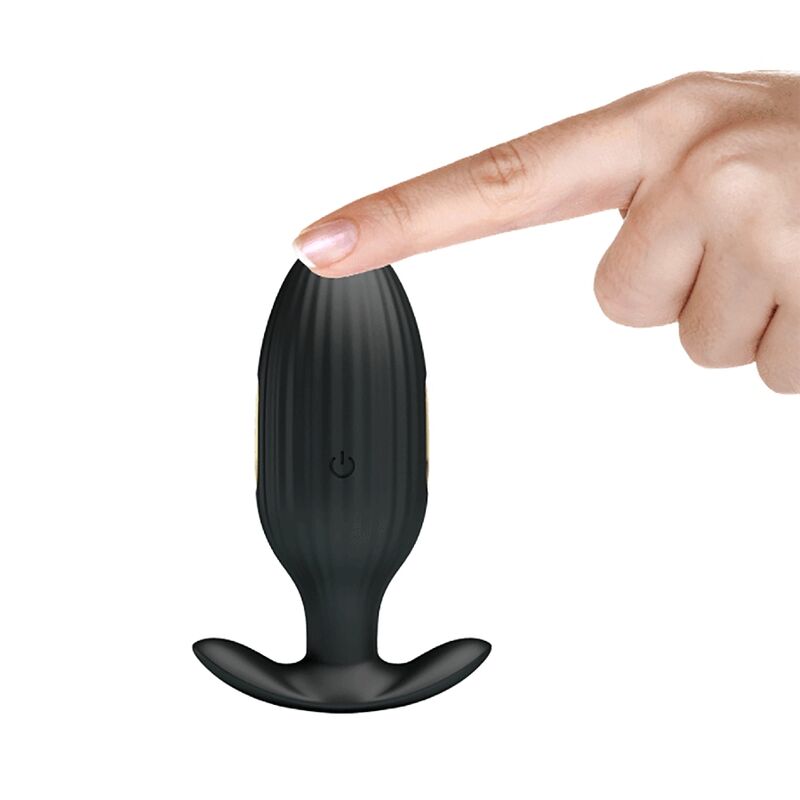 PRETTY LOVE - VIBRATEUR ANAL RECHARGEABLE KELLY PLUG NOIR