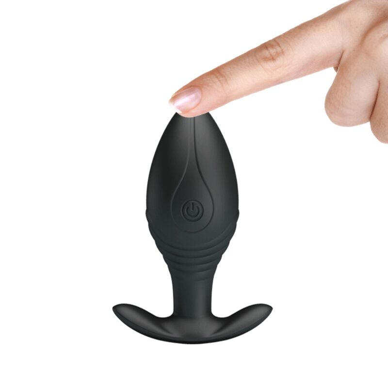 PRETTY LOVE - VIBRATEUR RECHARGEABLE PLUG ANAL QUEEN NOIR