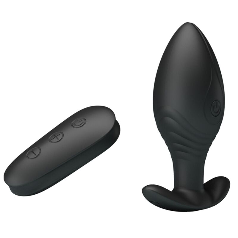 PRETTY LOVE - VIBRATEUR RECHARGEABLE PLUG ANAL QUEEN NOIR