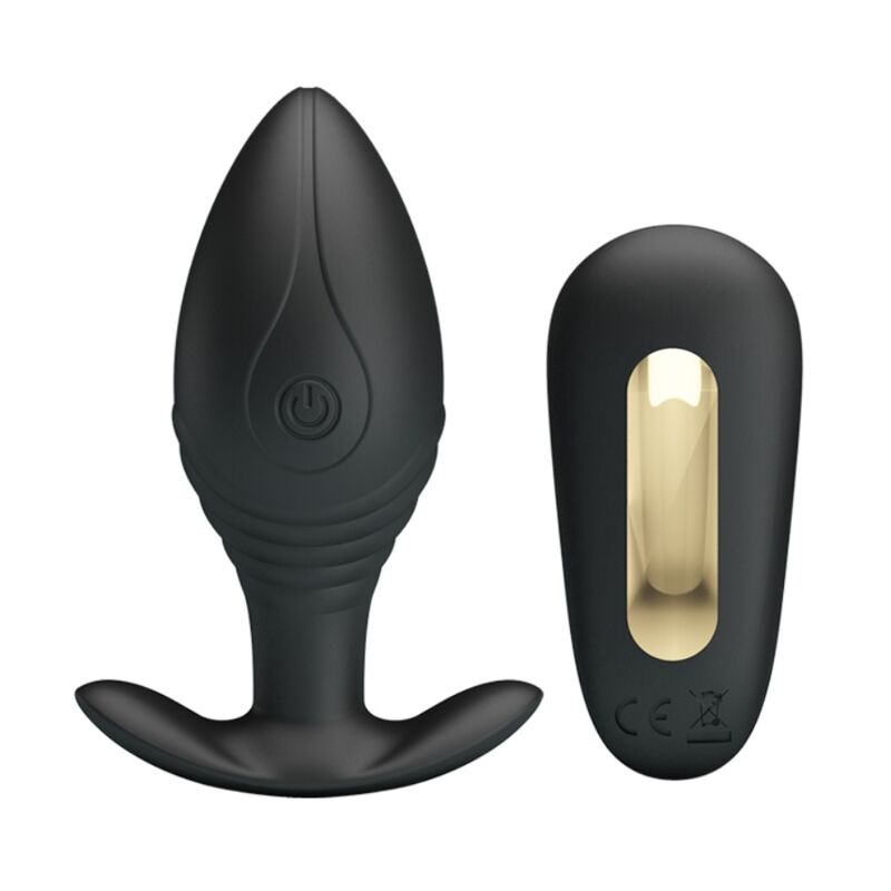 PRETTY LOVE - VIBRATEUR RECHARGEABLE PLUG ANAL QUEEN NOIR