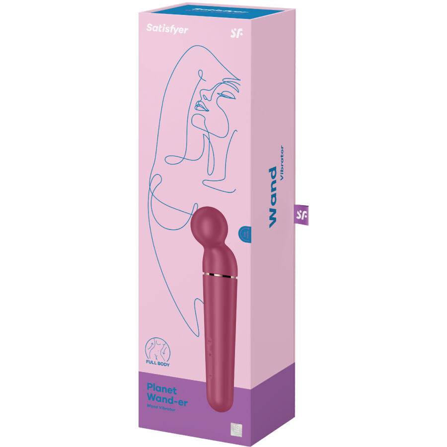 SATISFYER - PLANET WAND-ER BERRY VIBRATING MASSAGER